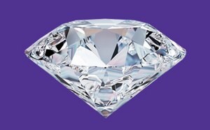 Diamond signifying the lifescience material quality and portfolio transparency program called M-Clarity™