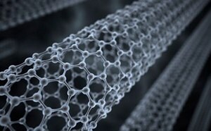 Artist drawing of Carbon Nanotube 3D structure