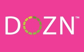 DOZN™ on pink background