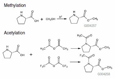 sample mixture of D and L proline