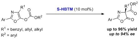 enantioselective carboxyl group transfer of oxazolyl carbonates