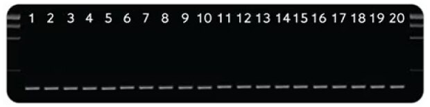 Blot showing consistent levels of plasmid cDNA amplification over 20 trials.