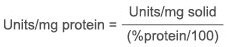 Enzymatic Assay of Achromopeptidase calculation 2