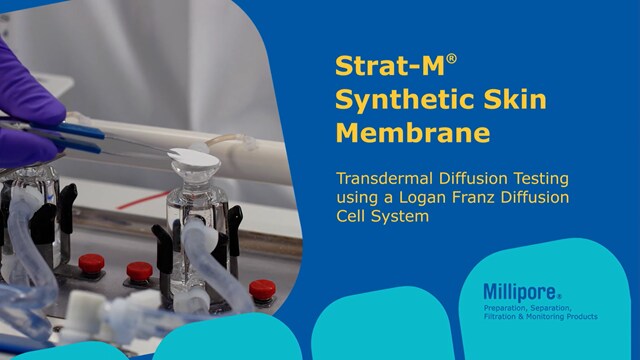 Demo Video: Strat-M<sup>®</sup> Transdermal Diffusion Membrane Testing using a Logan Franz Diffusion Cell System 