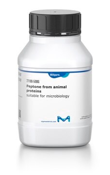 Peptone from animal proteins suitable for microbiology