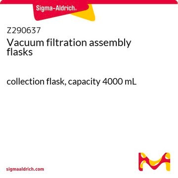 Vacuum filtration assembly flasks collection flask, capacity 4000&#160;mL