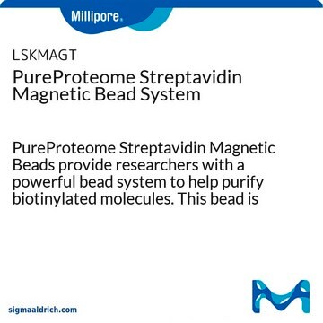 PureProteome Streptavidin Magnetic Bead System PureProteome Streptavidin Magnetic Beads provide researchers with a powerful bead system to help purify biotinylated molecules. This bead is suitable for immunoprecipitations, purifying nucleic acids, isolating cells and organelles.