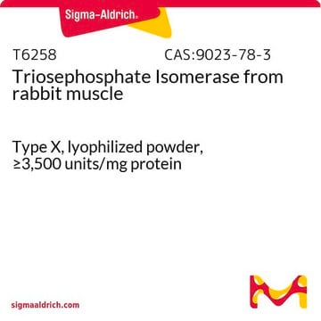 Triosephosphate Isomerase from rabbit muscle Type X, lyophilized powder, &#8805;3,500&#160;units/mg protein