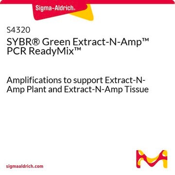 SYBR&#174; Green Extract-N-Amp&#8482; PCR ReadyMix&#8482; Amplifications to support Extract-N-Amp Plant and Extract-N-Amp Tissue