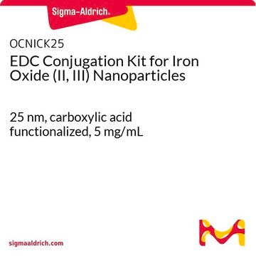 EDC Conjugation Kit for Iron Oxide (II, III) Nanoparticles 25&#160;nm, carboxylic acid functionalized, 5&#160;mg/mL