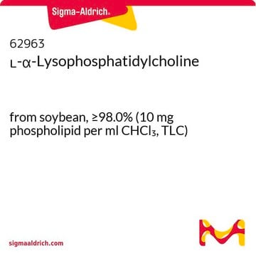 L-&#945;-Lysophosphatidylcholine from soybean, &#8805;98.0% (10 mg phospholipid per ml CHCl3, TLC)