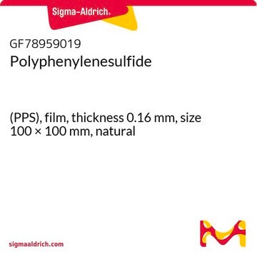 Polyphenylenesulfide (PPS), film, thickness 0.16&#160;mm, size 100 × 100&#160;mm, natural