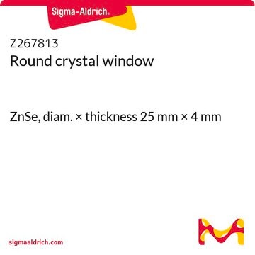 Round crystal window ZnSe, diam. × thickness 25&#160;mm × 4&#160;mm