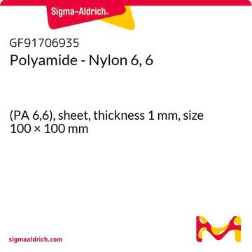 Polyamide - Nylon 6, 6 (PA 6,6), sheet, thickness 1&#160;mm, size 100 × 100&#160;mm