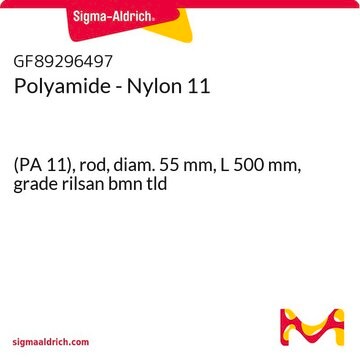 Polyamide - Nylon 11 (PA 11), rod, diam. 55&#160;mm, L 500&#160;mm, grade rilsan bmn tld