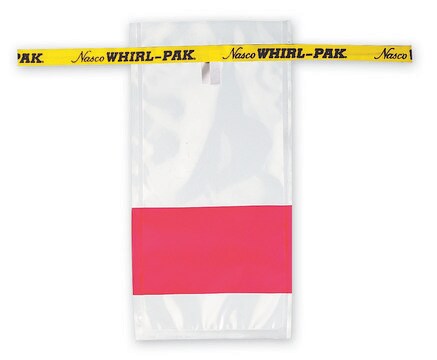 Whirl-Pak&#174; Dosimeter Bag W × L 15&#160;cm × 25&#160;cm , 6" x 10"