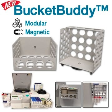 Benchmark BucketBuddy Magnetic Basket and Tube Rack for Laboratory Centrfuges