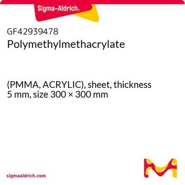 Polymethylmethacrylate (PMMA, ACRYLIC), sheet, thickness 5&#160;mm, size 300 × 300&#160;mm