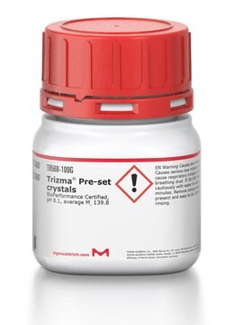 Trizma&#174; Pre-set crystals BioPerformance Certified, pH 8.1, average Mw 139.8