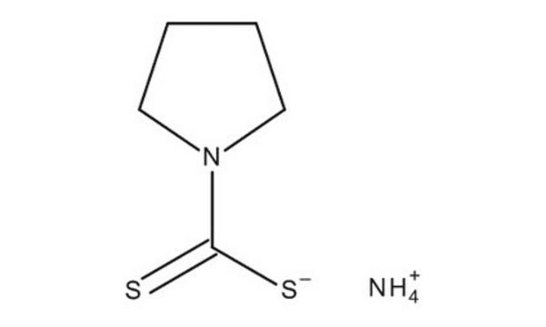 Pyrrolidine-1-dithiocarboxylic acid ammonium salt for synthesis