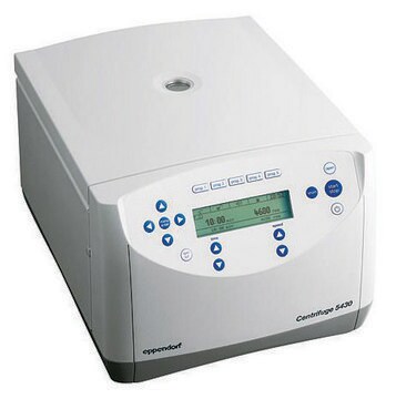 Eppendorf&#174; Centrifuge 5430/5430R 5430, non-refrigerated, with rotor A-2-MTP with upper shell of wind shield, keypad, AC/DC input 120 V, 60 Hz, US 3-pin plug (US)