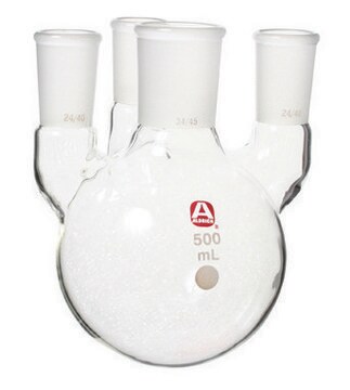 Aldrich&#174; four-neck round-bottom flask capacity 2,000&#160;mL, center joint: ST/NS 34/45, side Joints: ST/NS 24/40 (3)