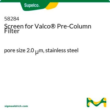 Screen for Valco&#174; Pre-Column Filter pore size 2.0&#160;&#956;m, stainless steel