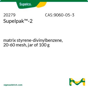 Supelpak&#8482;-2 matrix styrene-divinylbenzene, 20-60&#160;mesh, jar of 100&#160;g