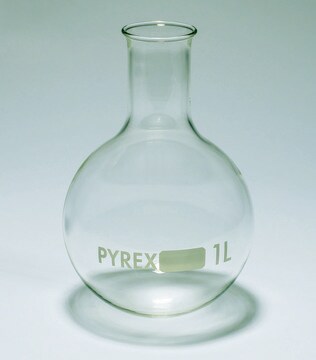 Pyrex&#174; Boiling flask, round bottom, narrow neck capacity 1,000&#160;mL