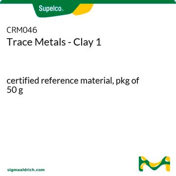 Trace Metals - Clay 1 certified reference material, pkg of 50&#160;g