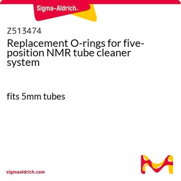 Replacement O-rings for five-position NMR tube cleaner system fits 5mm tubes