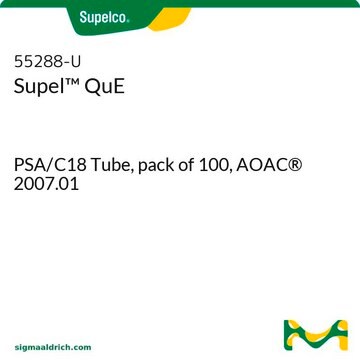 Supel&#8482; QuE PSA/C18 Tube, pack of 100, AOAC&#174; 2007.01