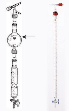 Flash-chromatography assembly with threaded joints capacity 200&#160;mL, Standard column, joint: ST/NS 24/40