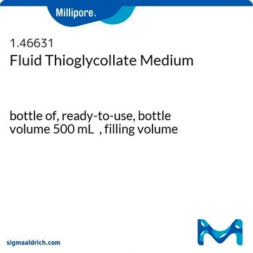 Fluid Thioglycollate Medium bottle of, ready-to-use, bottle volume 500&#160;mL , filling volume