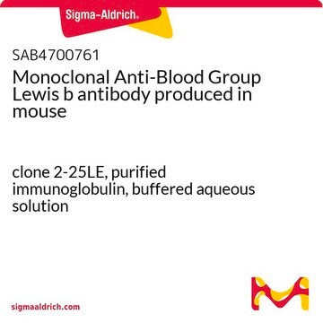 Monoclonal Anti-Blood Group Lewis b antibody produced in mouse clone 2-25LE, purified immunoglobulin, buffered aqueous solution