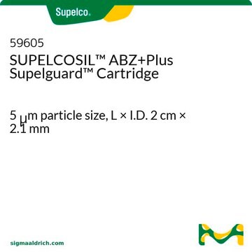 SUPELCOSIL&#8482; ABZ+Plus Supelguard Cartridge 5&#160;&#956;m particle size, L × I.D. 2&#160;cm × 2.1&#160;mm