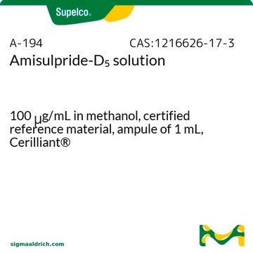 Amisulpride-D5 solution 100&#160;&#956;g/mL in methanol, certified reference material, ampule of 1&#160;mL, Cerilliant&#174;