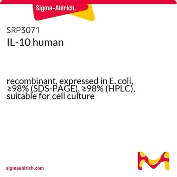 IL-10 human recombinant, expressed in E. coli, &#8805;98% (SDS-PAGE), &#8805;98% (HPLC), suitable for cell culture