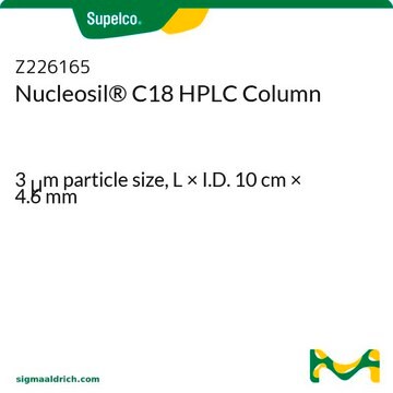 Nucleosil&#174; C18 HPLC Column 3&#160;&#956;m particle size, L × I.D. 10&#160;cm × 4.6&#160;mm