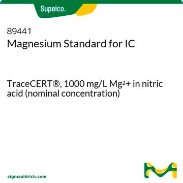 マグネシウムスタンダード、IC用 TraceCERT&#174;, 1000&#160;mg/L Mg2+ in nitric acid (nominal concentration)