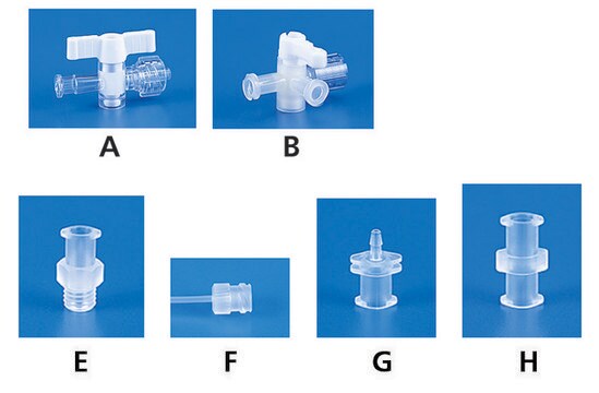 Liquid chromatography column fittings Stopcock, Luer Lock (A)