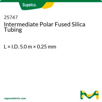 Intermediate Polar Fused Silica Tubing L × I.D. 5.0&#160;m × 0.25&#160;mm