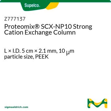 Proteomix&#174; SCX-NP10 Strong Cation Exchange Column L × I.D. 5&#160;cm × 2.1&#160;mm, 10&#160;&#956;m particle size, PEEK