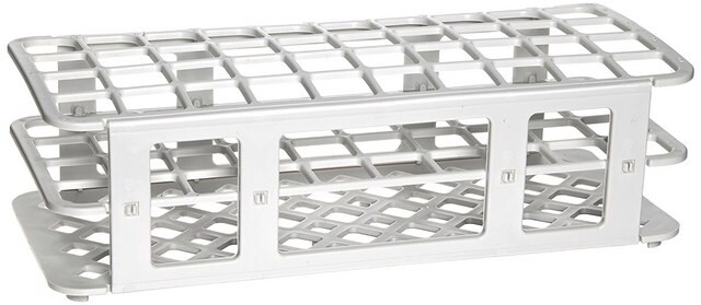 Fold and Snap test tube rack for tubes, 21&#160;mm, white