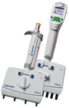 Eppendorf&#174; Research&#174; Plus Move It pipette no. of channels, 4, volume 30-300&#160;&#956;L, cone distance 9-33&#160;mm, orange