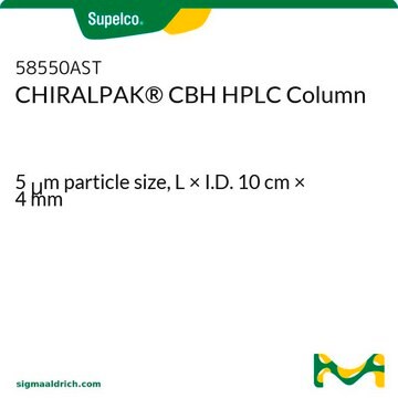 CHIRALPAK&#174; CBH HPLC Column 5&#160;&#956;m particle size, L × I.D. 10&#160;cm × 4&#160;mm