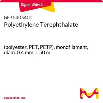 Polyethylene Terephthalate (polyester, PET, PETP), monofilament, diam. 0.4&#160;mm, L 50&#160;m