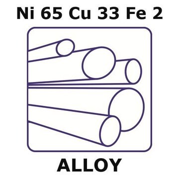 Monel&#174; alloy 400, Ni65Cu33Fe2 rod, 50mm x 40mm diameter, annealed