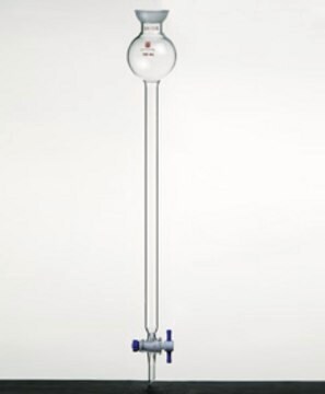 Synthware&#8482; chromatography column with reservoir, fritted disc and PTFE stopcock 500 mL, joint: ST/NS 35/20, I.D. × L 40.0&#160;mm × 457&#160;mm