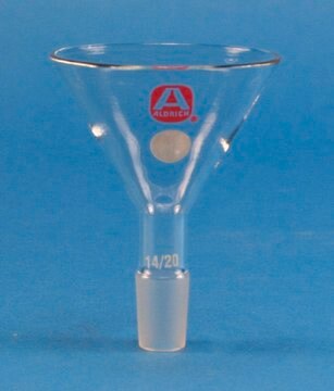 Aldrich&#174; powder funnel joint: ST/NS 14/20, top diam. 60&#160;mm